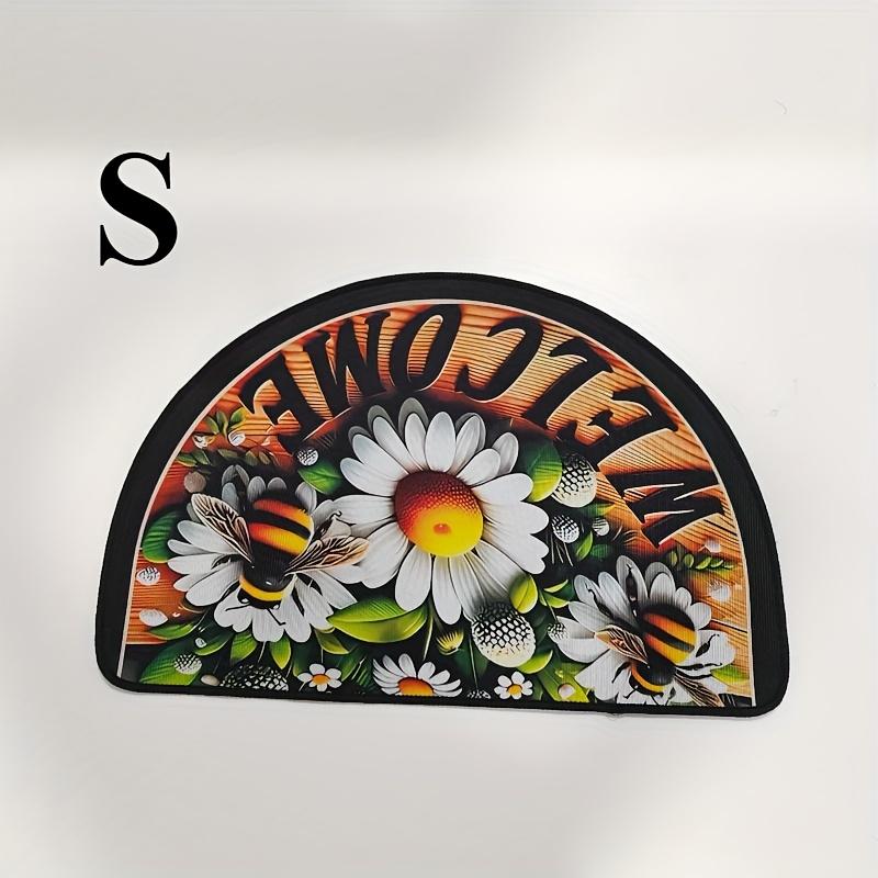 

Нескользящий коврик с пчелами - Дизайн Фермерский дом , цветочный, с ромашками, коврик для помещений/улицы для крыльца, кухни, прачечной 1&2