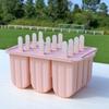 12 Cavity Silicone Popsicle Mold With Lid DIY Ice Cream Lollipop Maker