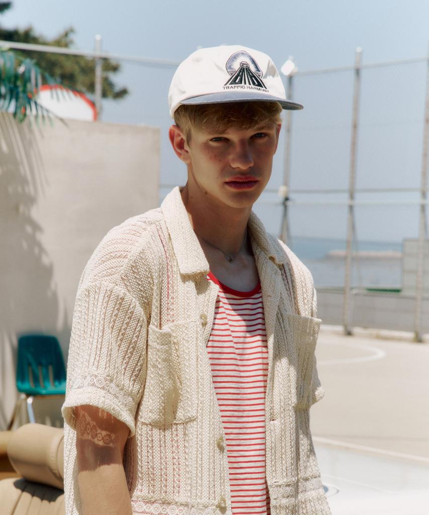 Teulaepighamoni Drive Logo Trucker Hat_Washing Navy
