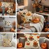 Halloween Pumpkin & Skeleton Pillow Covers Decorative Home Double-sided Print Square Pillow Bedroom Room Decoration Pillowcase