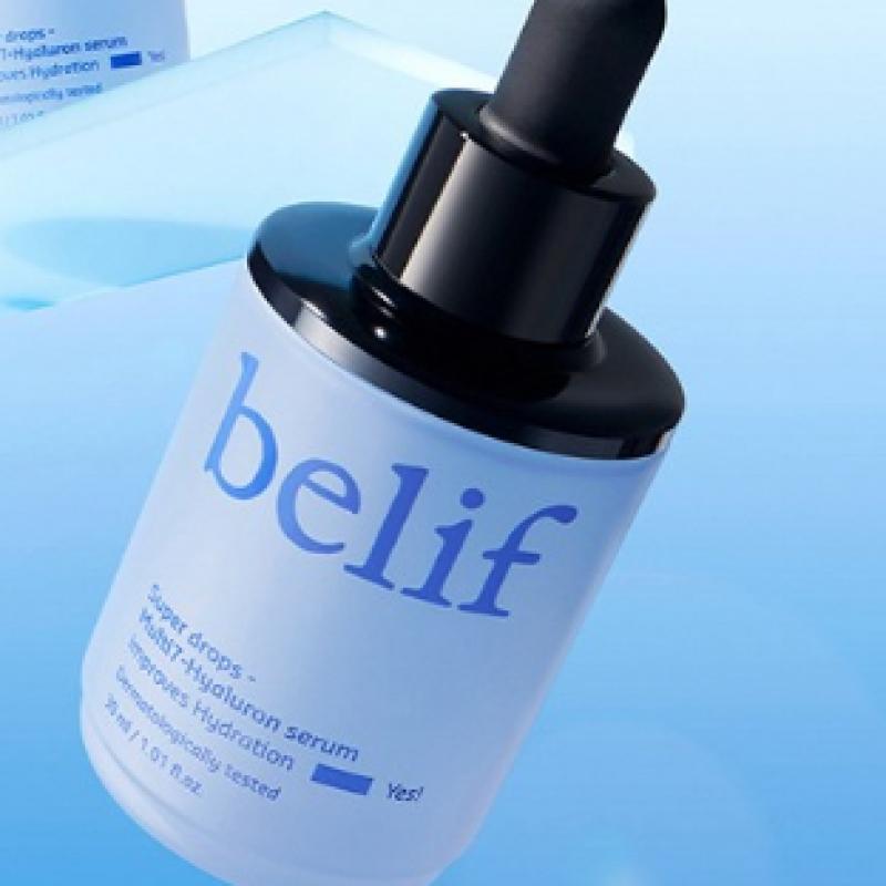 Belif Superdrops Multi7 Hyaluronic Serum 30ml  Moisturizes  Improves Radiance 