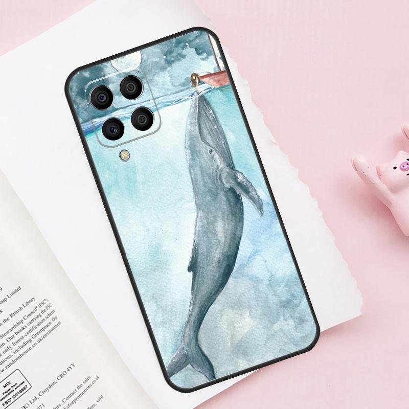 Sea Whale Narwhals Case For Samsung Galaxy M52 M32 M12 M13 M53 M51 M31 M11 M14 M34 M54 M16 M36 M56 M15 M35 M55