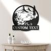 Metal Sign Floral Camping Wall Decor Custom Text Indoor Outdoor