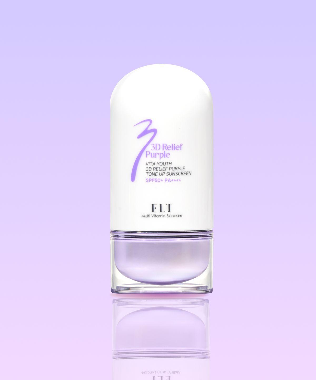 ELT Vitayouth 3D Relief Purple Tone-Up Sunscreen