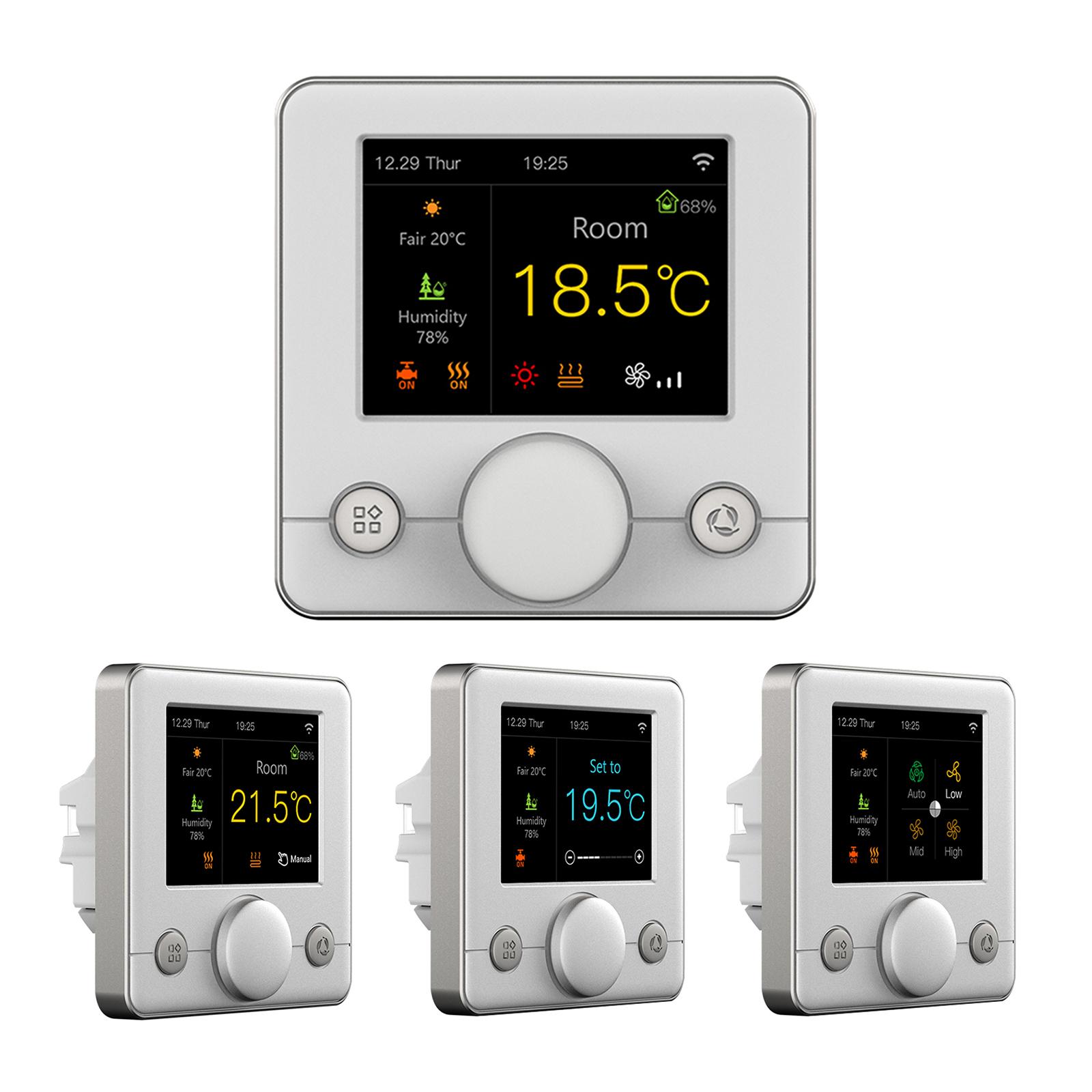 WIFI Smart Boiler Thermostat with RGB Colorful LCD Display Intelligent Thermostat Indoor Constant Temperature Controller Digital Programmable Thermost