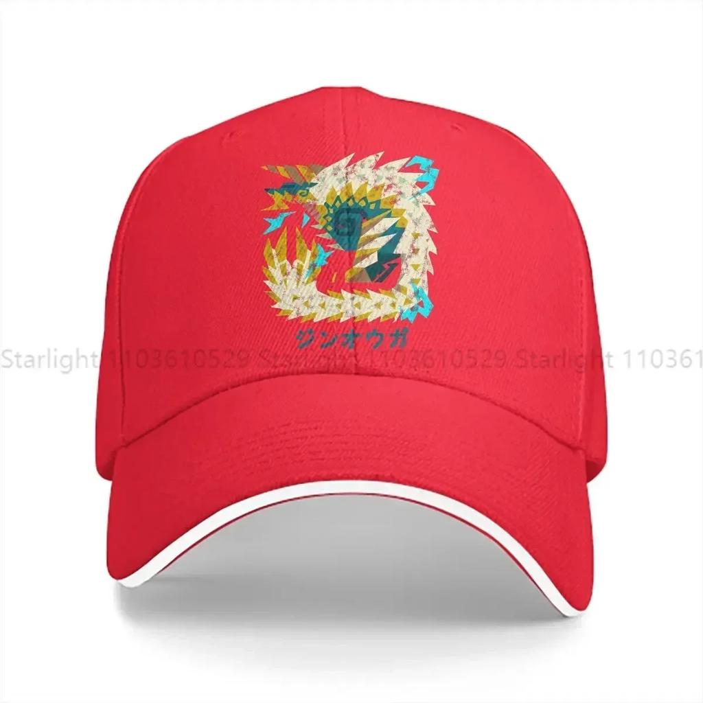 Einfarbige Dad Hats Iceborne Zinogre Kanji Herrenhut Sonnenschutz Baseballkappen World Hunter Schirmmütze
