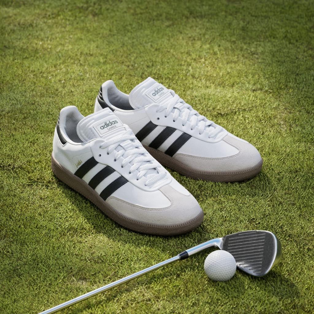 JH6149 adidas Samba Golf Full Grain Leather Cloud White Core Black Gum (Men's)