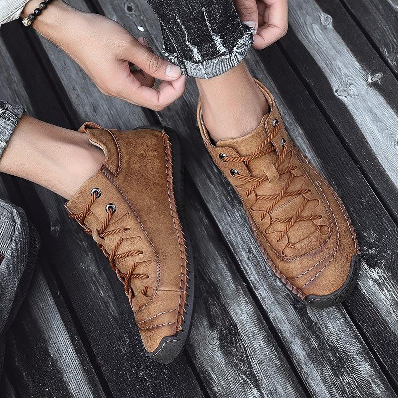 Popular large-size men's shoes 2025 spring and autumn British men's outdoor leisure low-top tooling shoes Martin boots