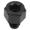 Universal Restrictor Fitting 4AN Female to Male Mild Carbon Steel Adapter for Turbo Black Automotive Fuel System Fitting Standard