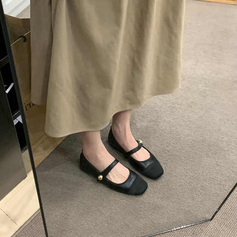 2025 Spring Women Mary Jane Flats Shoes Fashion Shallow Mix Colors Shoes Laides Soft Sole Comfort Street Style Shoes