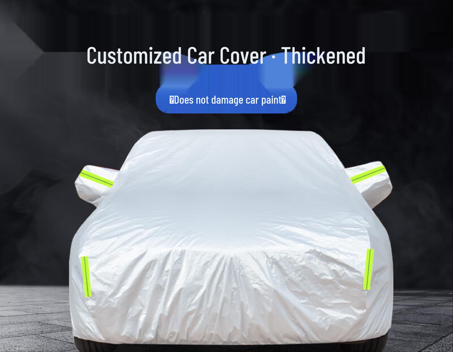 

Universal All-Season Car Cover: Thickened Sun & Rain Protection, Note Vehicle Model 2L Hatchback Large