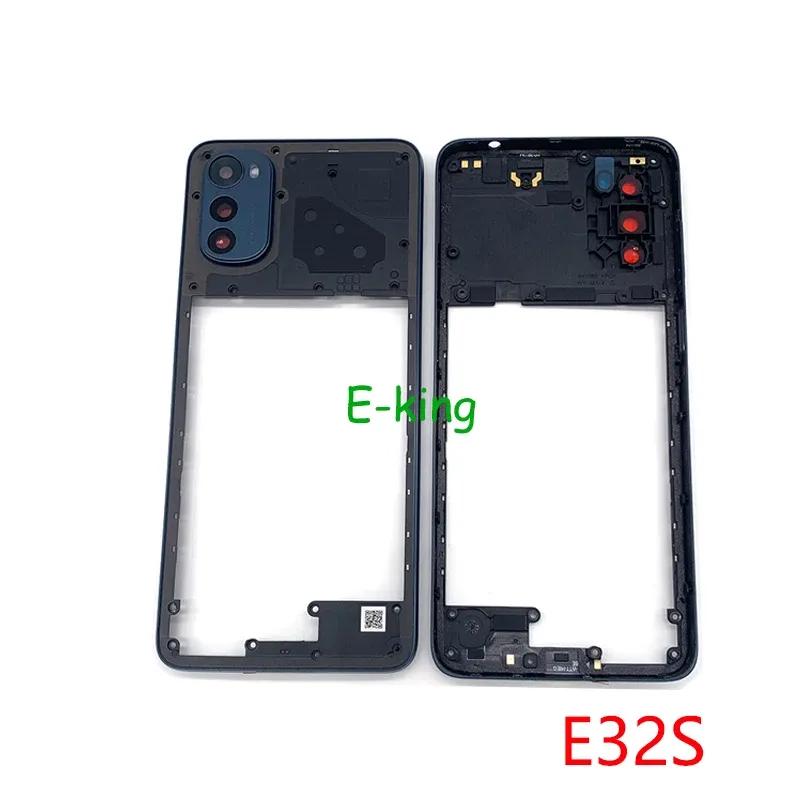 For Motorola Moto E13 E22 E32 E32S Front Housing Middle Frame Bezel Plate Cover