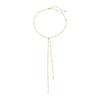 IngeSight.Z Minimalism Creative Metal Y Shape Pendant Necklace Retro Unique Gold Color Tassel Long Chain Charm Jewelry Accessory
