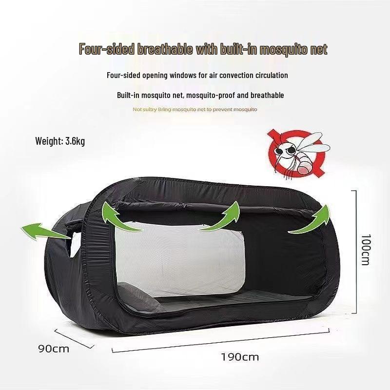 Integrated No-Installation Space Capsule Camping Tent: Fully Enclosed, Indoor/Outdoor, Double-Opening Mobile Home