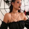 New Boho Sexy Cross Chest Bra Waist Belly Chain Necklace for Women Summer Bikini Body Jewelry Y2K Wed Bride Accessories New