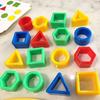 1 Set Geometry Shape Matching Game Toddlers Boys Girls Logic Focus Training Color Shape Learning Educational Toy Multi-player Interactive Puzzle Board
