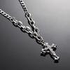 Men's Trendy Hip Hop Cross Necklace - High-End Versatile Pendant with Niche Design