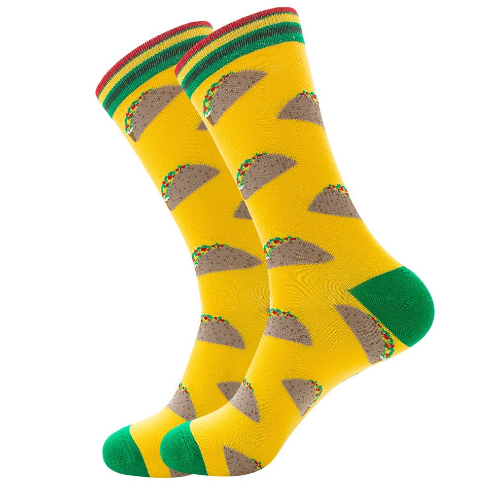 New INS beer corn men's and women's socks watermelon  dog sushi tide socks  dog socks comfortable breathable socks