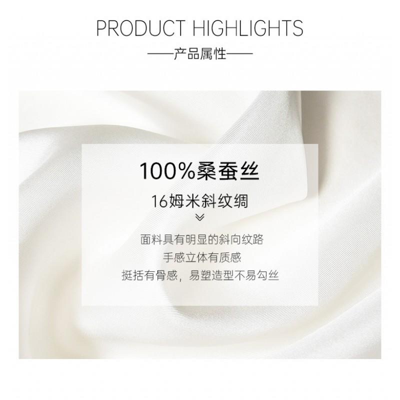 Double-sided Floral Print 100% Silk Scarf 86x86cm Premium Square Shawl Gift