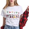 Trendy Christmas Cartoon Unisex TShirt Print Friends Coffee Unisex Harajuku Short Sleeve Street Style Unisex