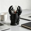 3D Printed Pencil Holder Plastic Cosmetic Brush Holder Lobster-Shaped Pen Holder  Desk Decoration