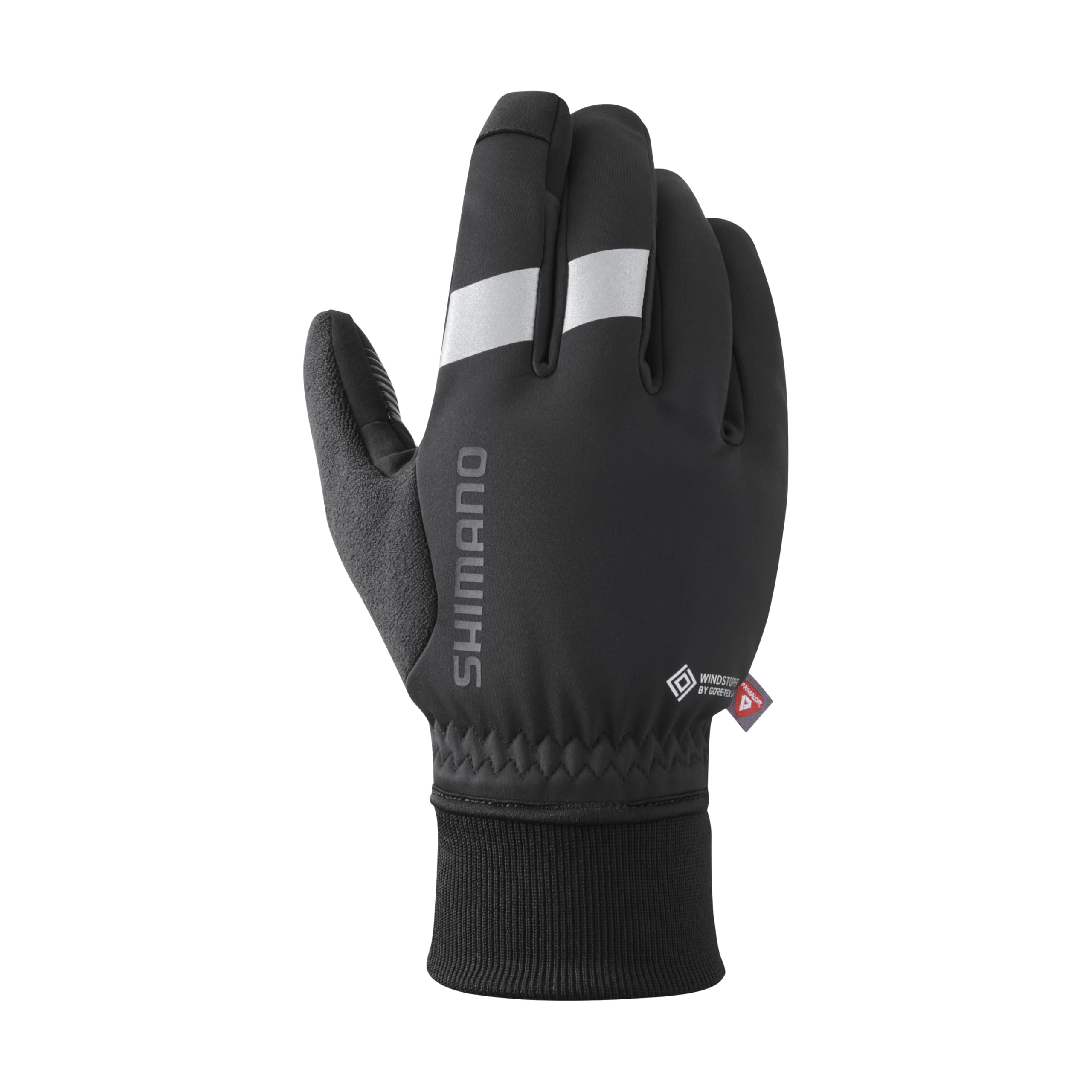 Велоперчатки SHIMANO WINDSTOPPER PRIMALOFT, Размер: M, Окружность руки: 20.3-22.9 см, Цветной: черный