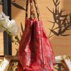 Spring New Silk Soft Silk Leisure and Versatile Chinese Style Handbag Bamboo Bag Storage Bag