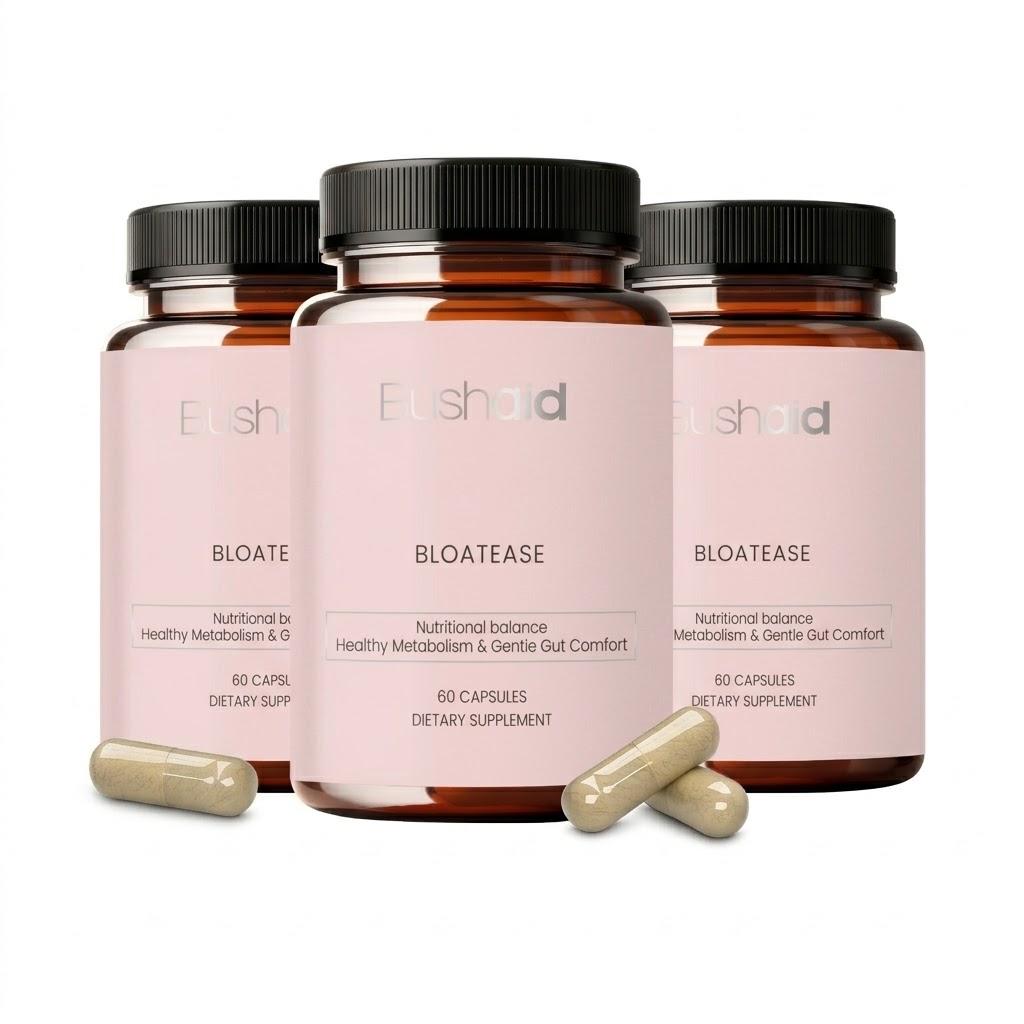Eushaid Bloatease - Healthy Metabolism & Gut Comfort Capsules (60 Count)