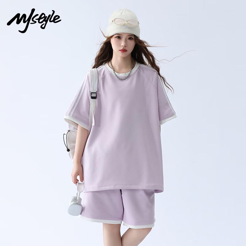 MJ STYLE Women's Short Sleeve Shorts Set