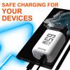 Six-Port QC3.0 30W Charger with EU/US/UK Plug for Fast Mobile Charging