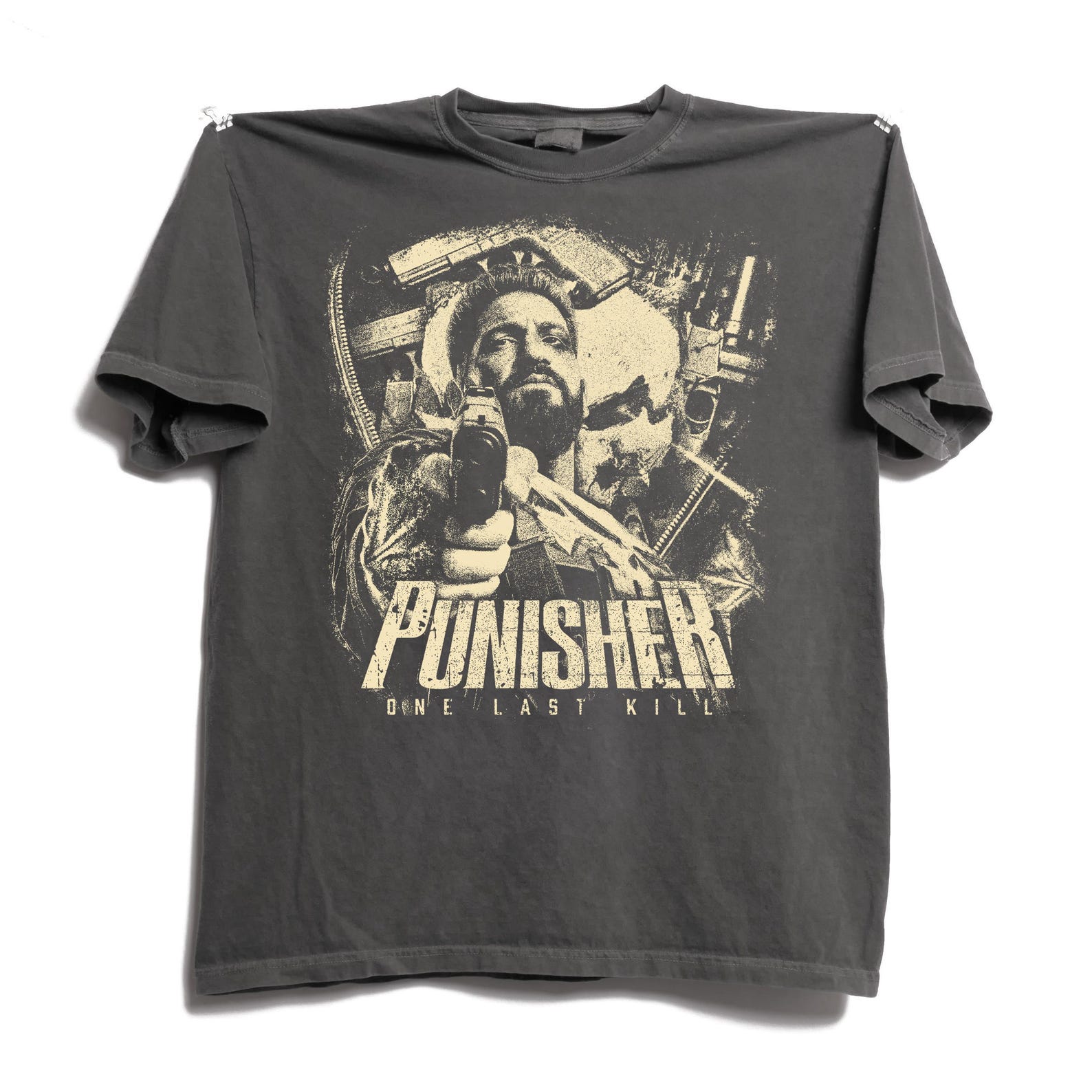 Comfort Colors Punisher T-Shirt, Vintage 90s Style Frank Castle Tee, Retro Jon Bernthal Shirt, One Last Kill Tee, WDW Epcot Theme Park Shirt 3XL