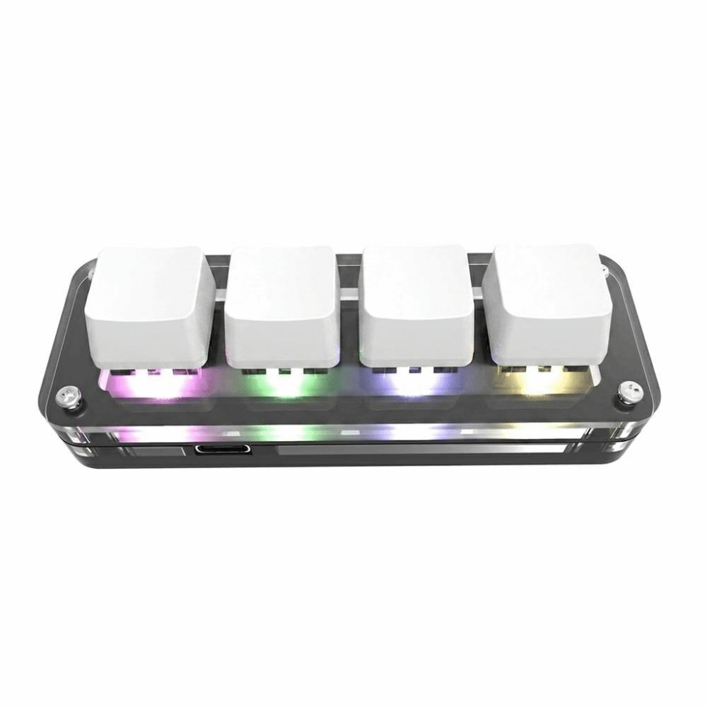 1/1 Keys Programming Keyboard Select Copy Paste Hot Key Mini Keyboard RGB Light 1 Control Knob Custom Keyboard for E-sports