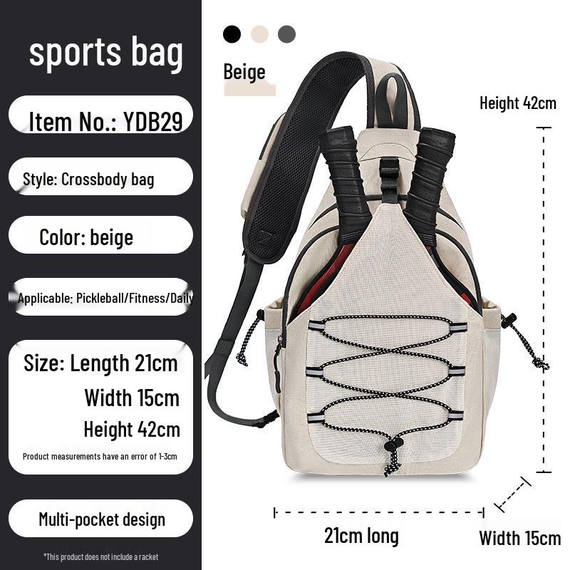 Multifunktionaler Pickleball- & Tennis-Rucksack mit großem Fassungsvermögen für das Training im Freien