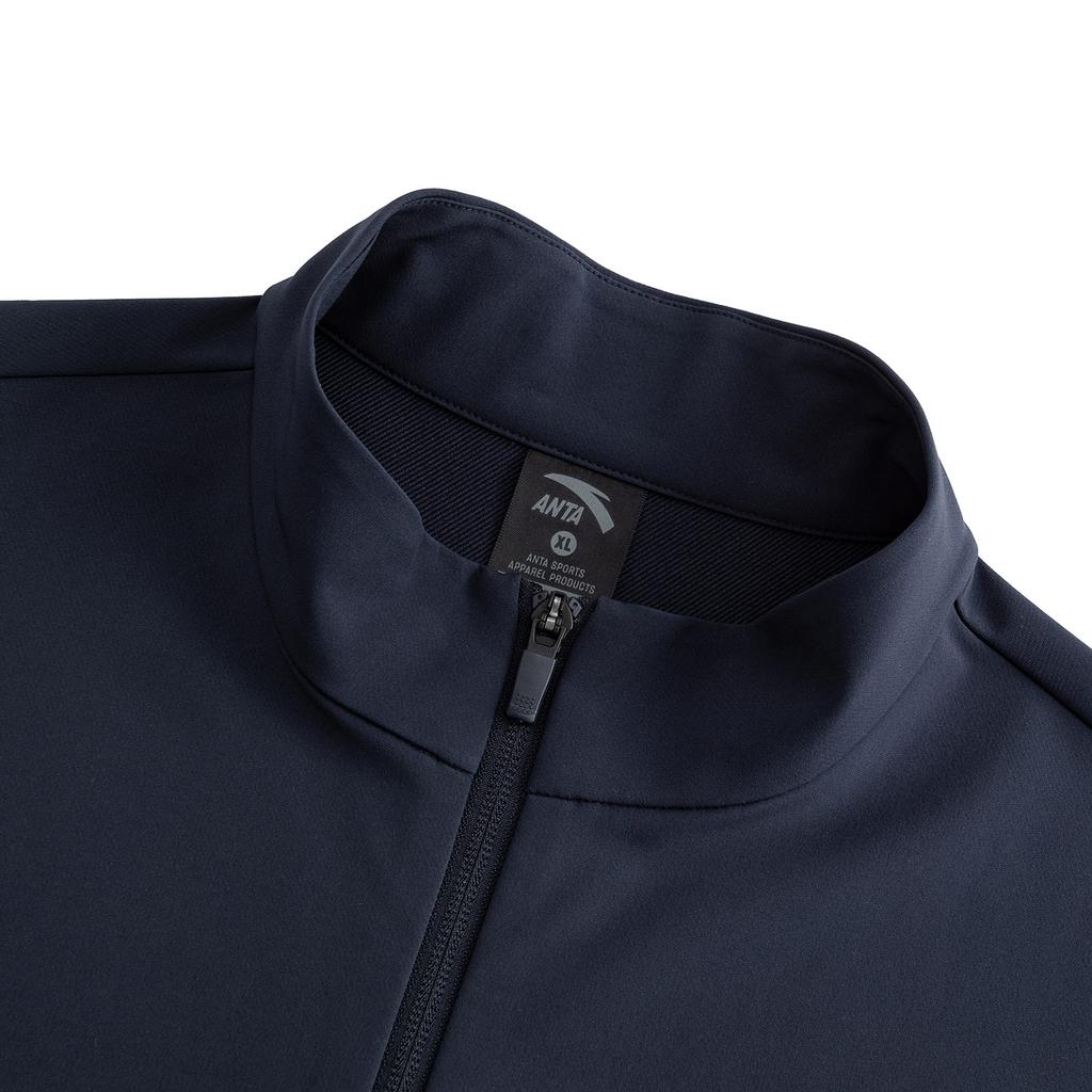 Anta Outdoor Training Urban Commuting Versatile Simple Comfortable Zip Stand Collar Water-Resistant Woven Straight-Leg Casual Sports Suit 952547204-2
