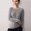 Women's One-Shoulder 100% Cashmere Pullover Sweater - Solid Color, Warm Knitwear