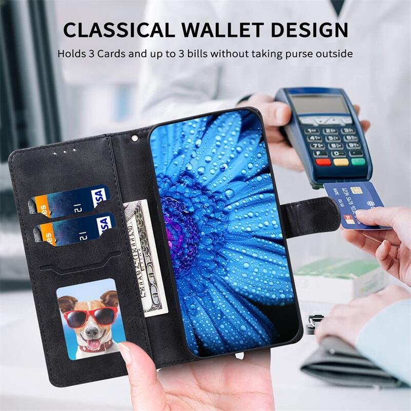 For iPhone 16e Case Leather Flip Wallet Cover For iPhone 16E Case Stand Book Fundas For iPhone 16e 16 e Phone Case Coque Etui