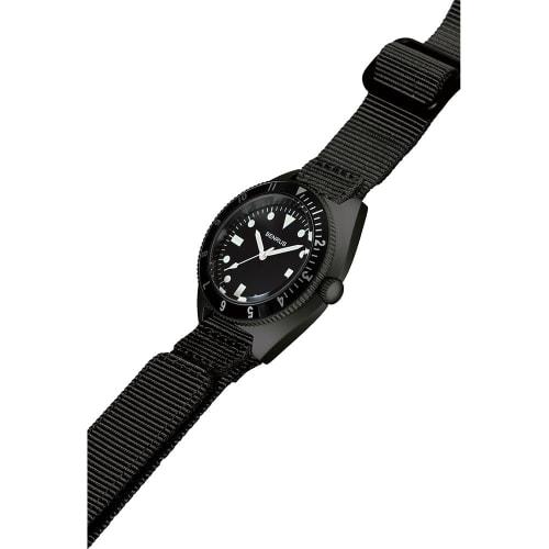 Benrus TYPE-1-BK-COMBAT-BK Men's Watch, Black/Khaki