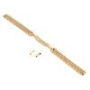 10mm AntiRust Stainless Steel Watch Strap Replacement Watch Band Strap Accessory for Watchmaker(Gold )