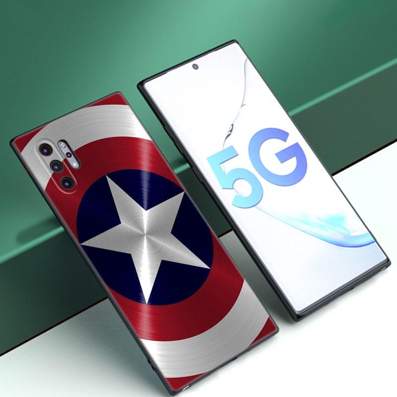 Steve Captain America Shield Phone Case For Samsung Note 10 Lite 20 Ultra M04 M13 M32 4G M52 M53 M54 M55 5G M11 M12 M21 M31 M51