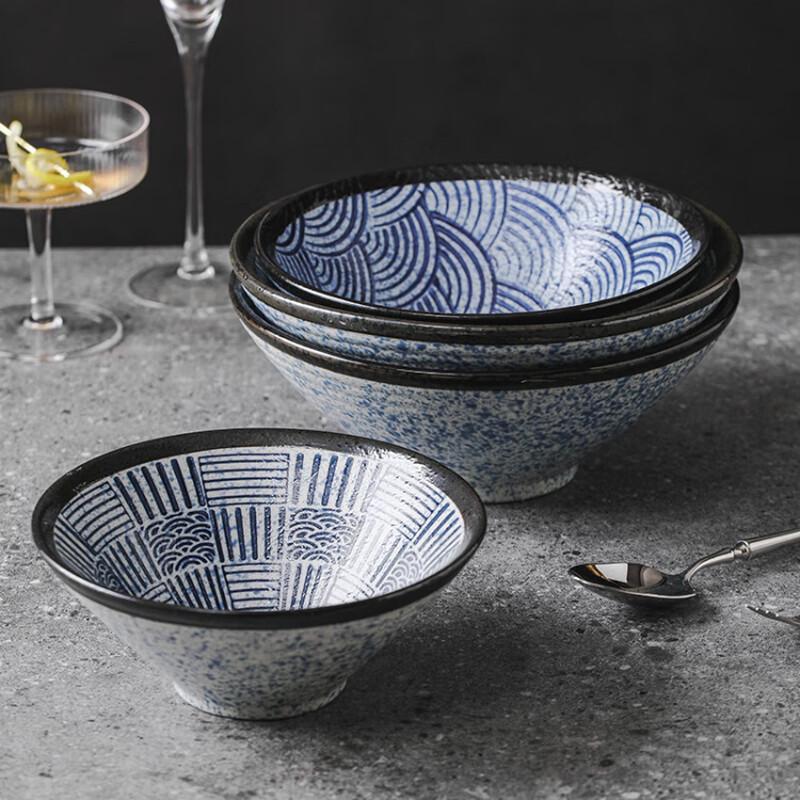 Zhìshì Japanese Ceramic Ramen Bowls