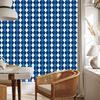 Blue Checkered Wallpaper, Blue, Navy Blue, and White, 50x1000