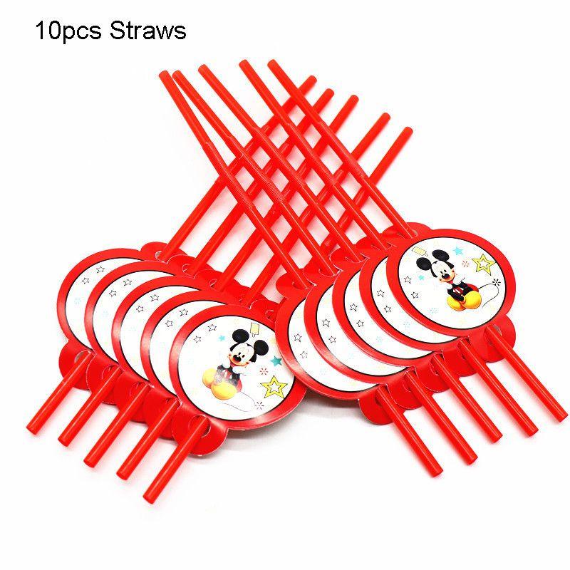 Theme Mouse Cartoon Party Supplies Decoration Red Birthday Party Decor