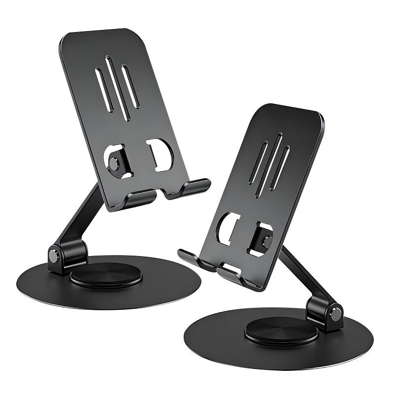 360° Rotating Metal Phone & Tablet Stand for Desktop