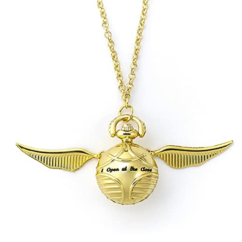 Hogwarts Quidditch Golden Snitch Watch Necklace