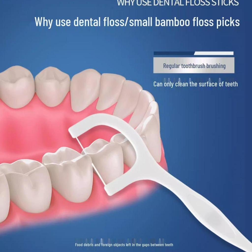 Ultra-Fine Dental Floss Family Pack: Disposable Toothpicks & Smooth Floss Picks In Portable Box