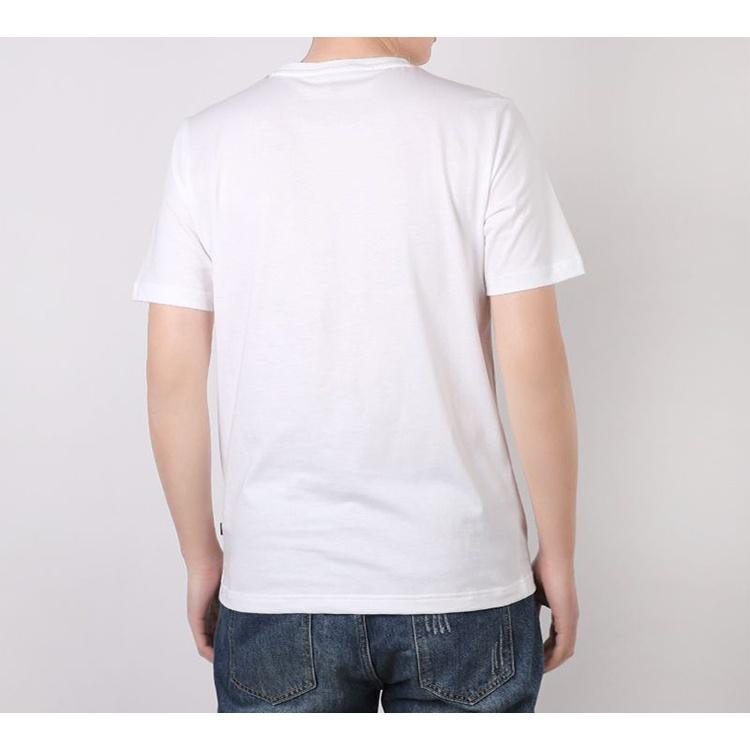 Puma Big Logo Printed Short Sleeve TEE White Men's 586464-02