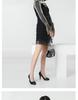 Comfortable Four-Season Leather Stiletto and Block Heel Stewardess Work Shoes for Women