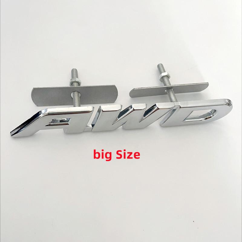 3D Metal Car AWD Front Grill Sticker Tail Emblem Badge Rear Decal Logo for Impreza 4X4 Off Road SUV 4WD