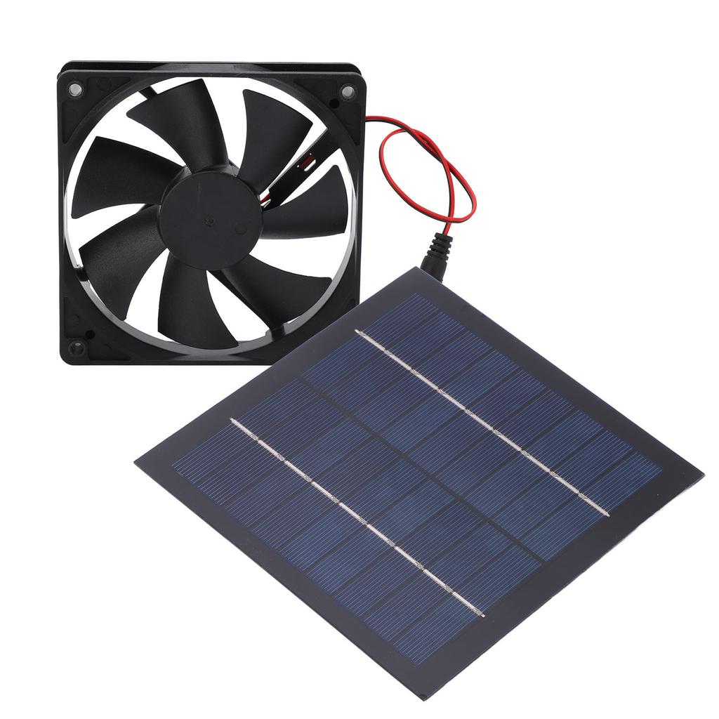 Solar Powered Fan Waterproof IP65 20percent  Conversion Rate Mini Exhaust Fan Environmentally Friendly 20W