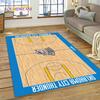 Tappeto Personalizzato 3D Campo da Basket Americano Squadra per Decorazione Soggiorno Camera da Letto, Decorazione Antiscivolo per Divano Zerbino Regalo